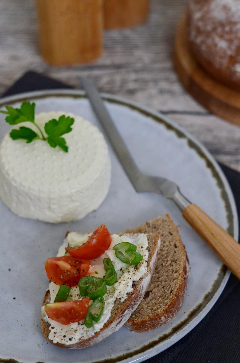 Rezeptbild: selbstgemachter Ricotta