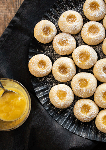 Rezeptbild: Frische Zitronenküsse (Kekse mit Lemon Curd)