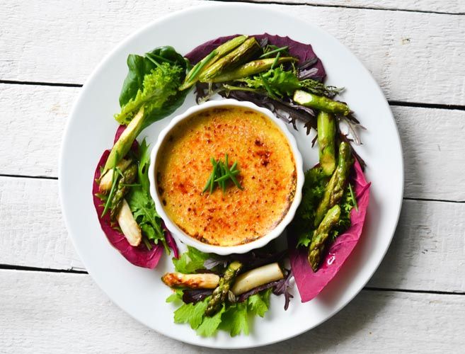 Rezeptbild: Spargel Crème Brûlée