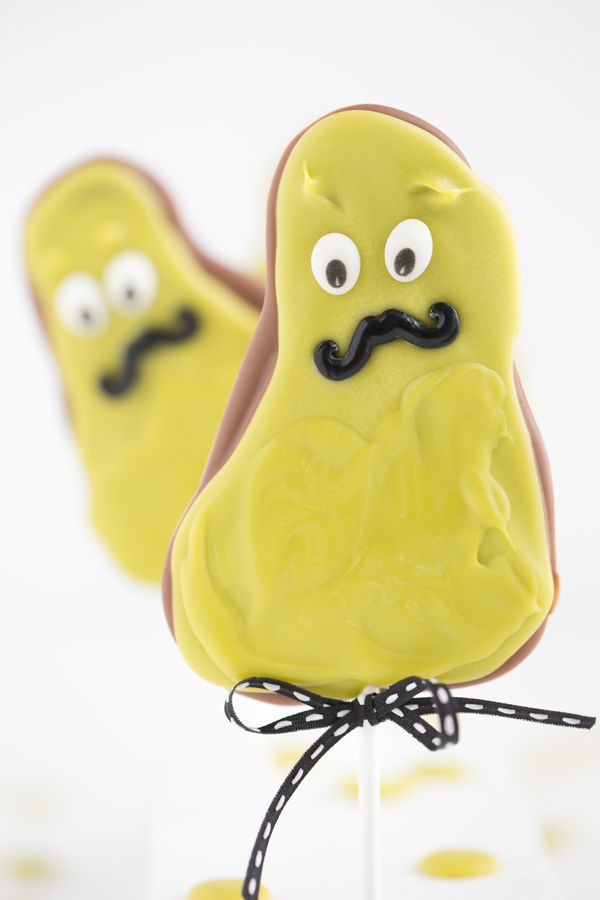 Rezeptbild: Slimer-Lolli zu Halloween