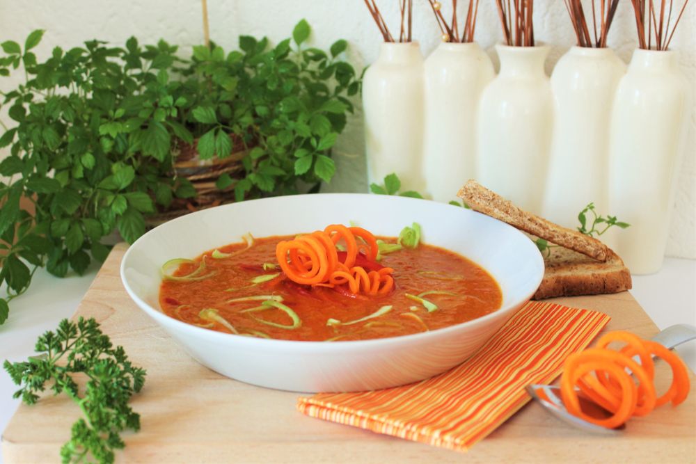 Rezeptbild:  Paprika-Safran-Suppe 