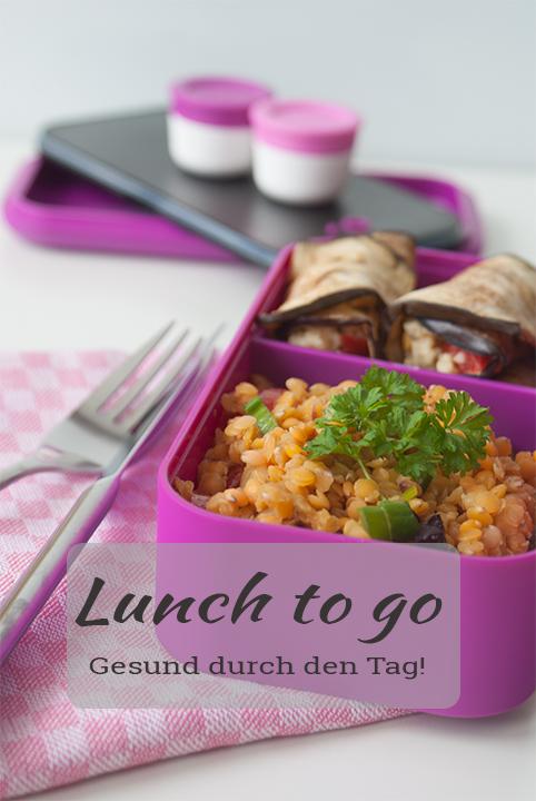 Rezeptebuch Coverbild: Lunch to go- Gesund durch den Tag!