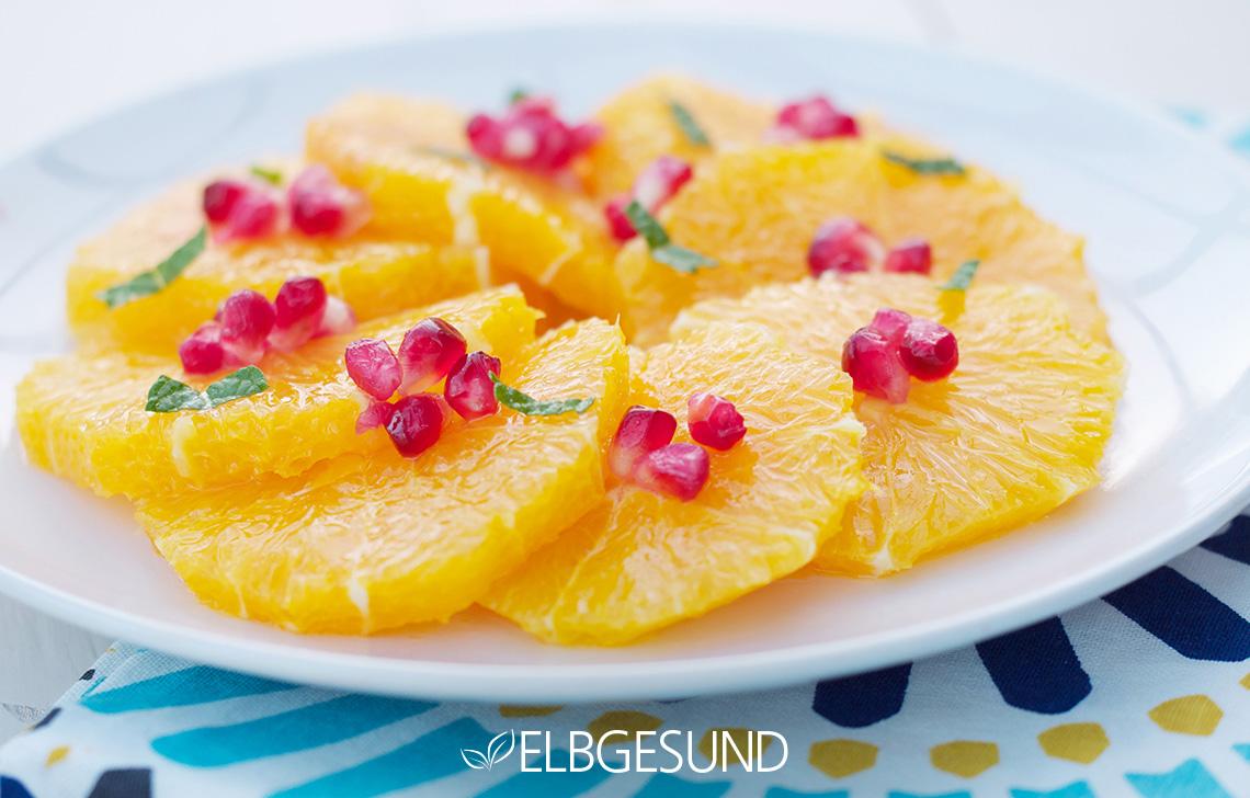 Rezeptbild: Granatapfel-Orangen-Kombination