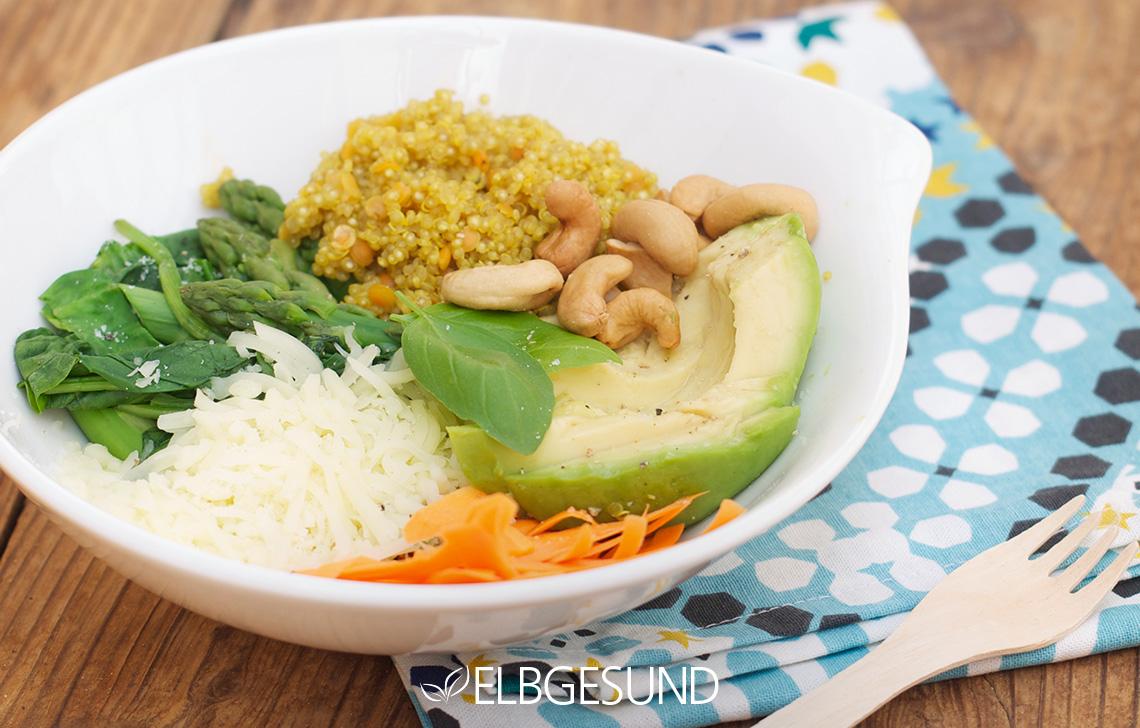 Rezeptbild: Lunch-Liebling – eine leckere und gesunde Bowl mit allem, was ich mag!