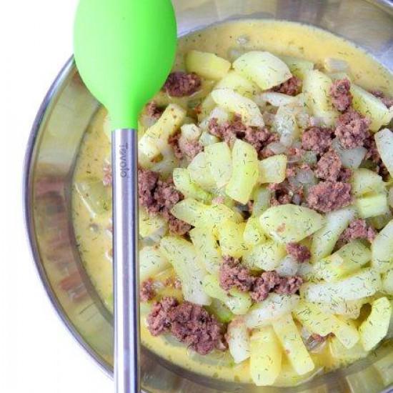 Rezeptbild: Schmorgurken Hackfleisch Pfanne