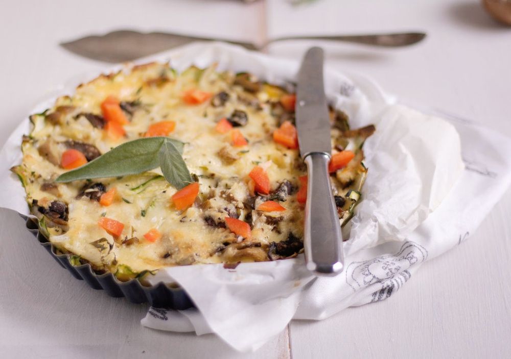 Rezeptbild: Pilz-Zucchini-Auflauf