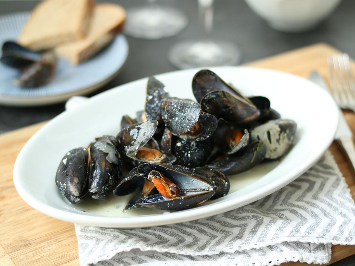 Rezeptbild: Miesmuscheln mit Cider & Ricotta