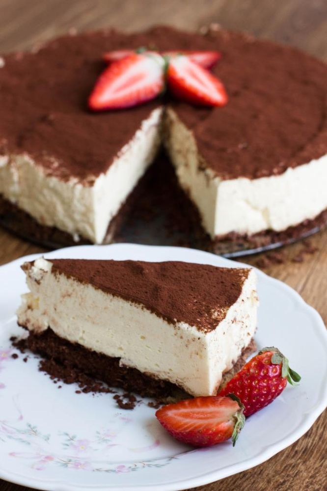 Rezeptbild: TIRAMISU QUARK KUCHEN OHNE BACKEN