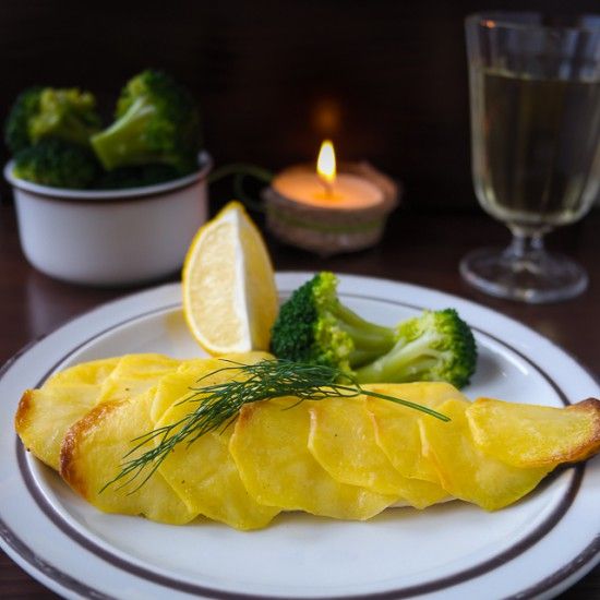 Rezeptbild: Zander mit Kartoffelschuppen
