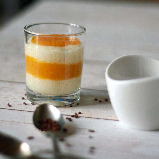 Rezeptbild: Grießbrei mit Mango-Ananas-Kompott