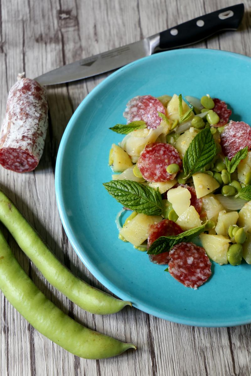 Rezeptbild: Fave, Patate e Salame