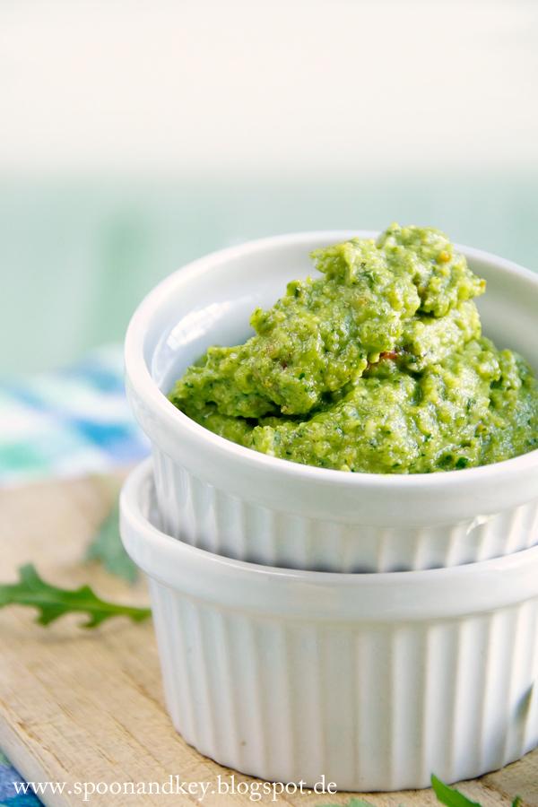 Rezeptbild: Rucola Pesto mit Cahewkernen