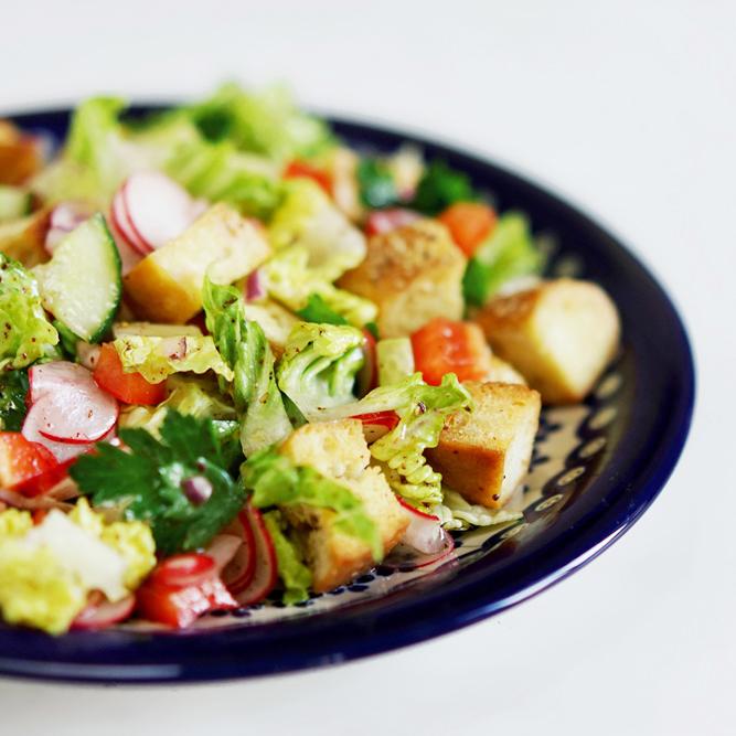 Rezeptbild: Fattoush - Libanesischer Brotsalat