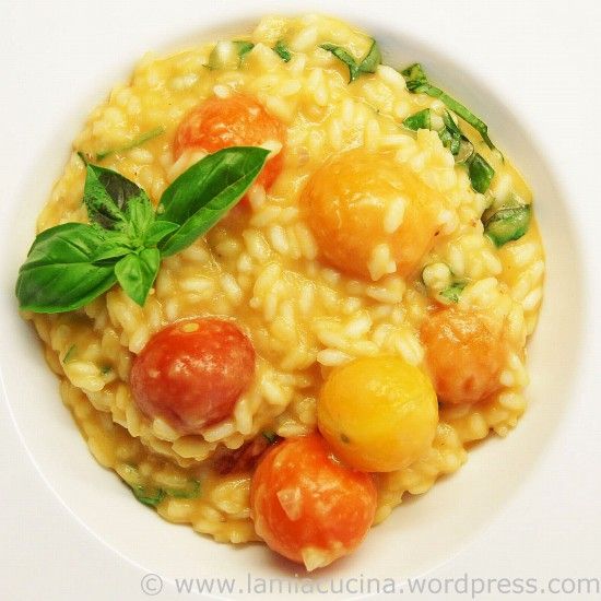 Rezeptbild: Bunter Tomatenrisotto