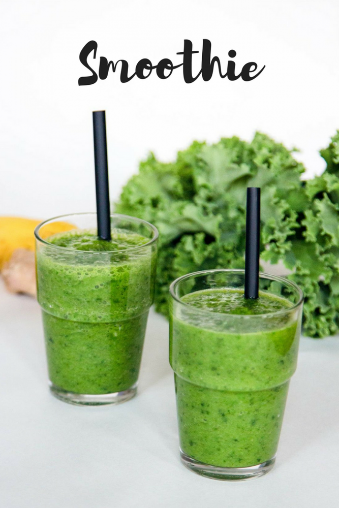 Rezeptbild: GRÜNKOHL – APFEL – BANANE SMOOTHIE