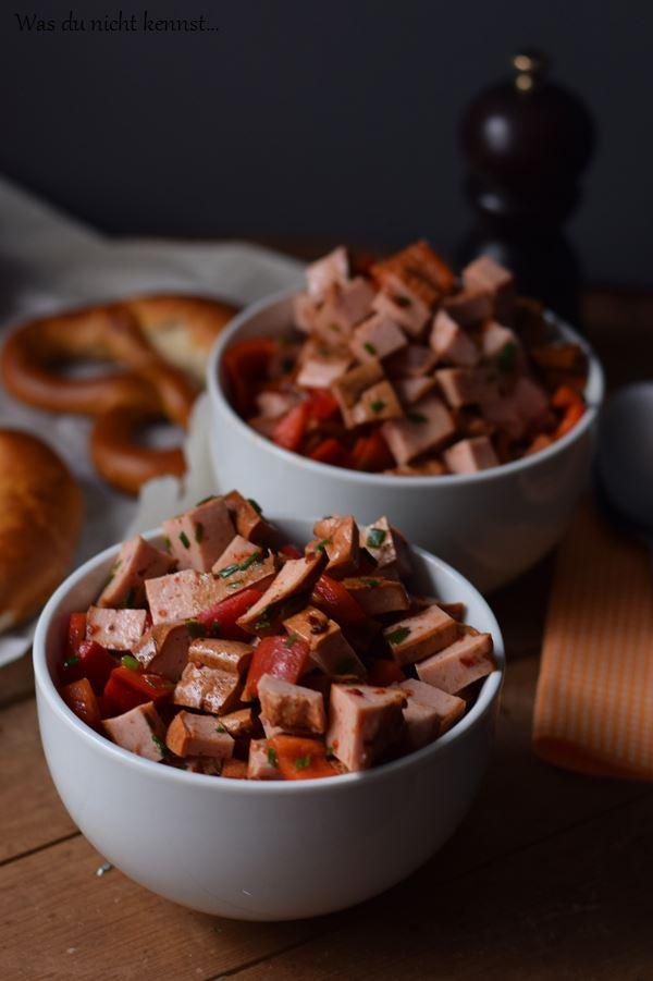 Rezeptbild: Leberkäsesalat