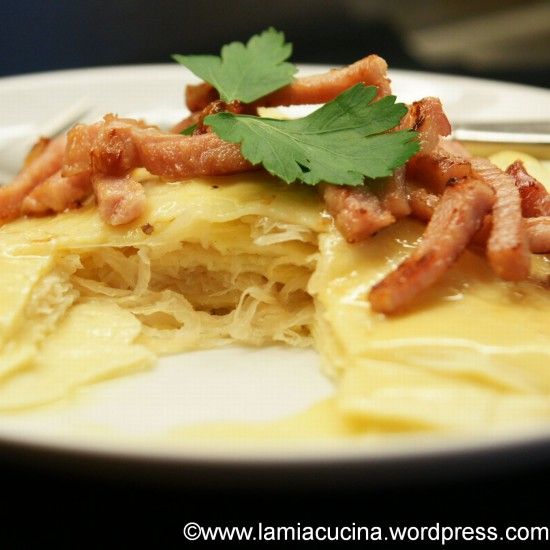 Rezeptbild: Sauerkrautlasagnette
