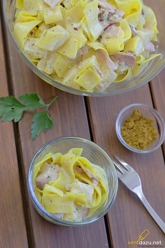 Rezeptbild: Curry – Nudelsalat „Hawaii“