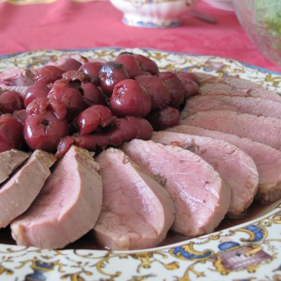 Rezeptbild: Entenbrust mit Kirschen