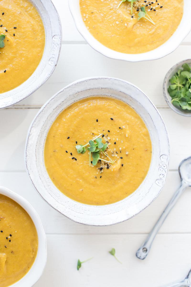 Rezeptbild: Möhrensuppe mit Kokosmilch
