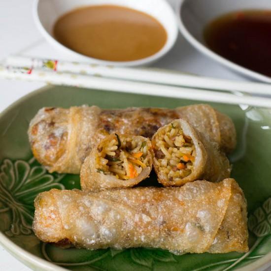 Rezeptbild: Knusprige selbstgemachte Frühlingsrollen