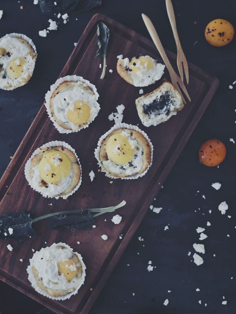 Rezeptbild: SPINAT-SCHAFSKÄSE-MUFFINS