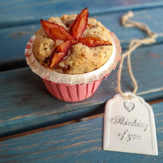 Rezeptbild: Pflaumen-Haselnussmuffins