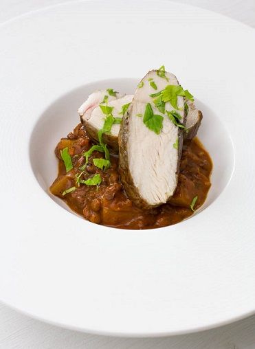 Rezeptbild: Indisches Dal mit Hühnerbrust Sous Vide