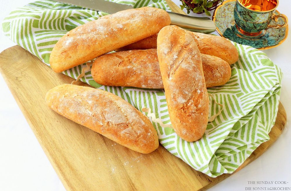 Rezeptbild: Joghurt-Parmesan Baguettes