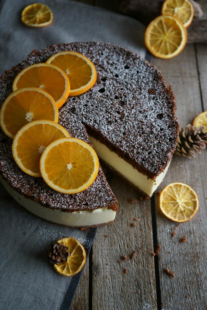Rezeptbild: Orangen-Quarktorte ohne Sahne
