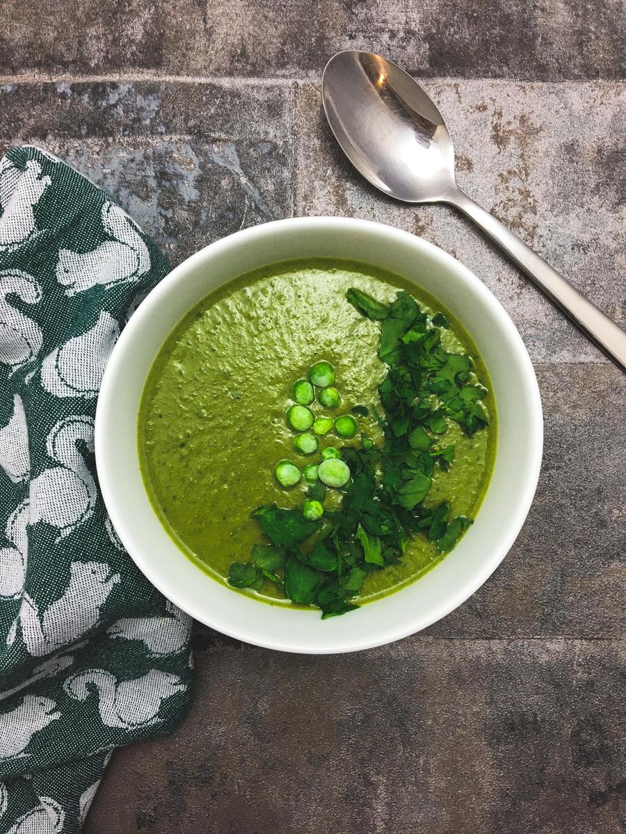 Rezeptbild: Erbsensuppe mit Grünkohl