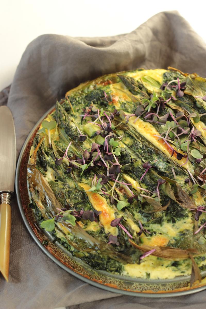 Rezeptbild: Spargel-Bärlauch-Frittata