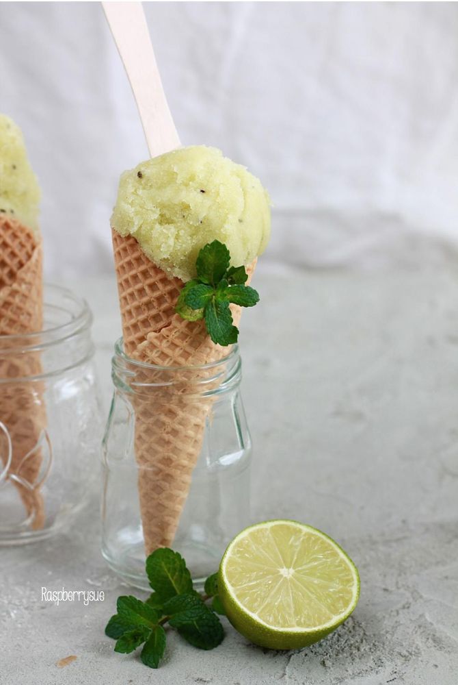 Rezeptbild: Kiwi-Sorbet