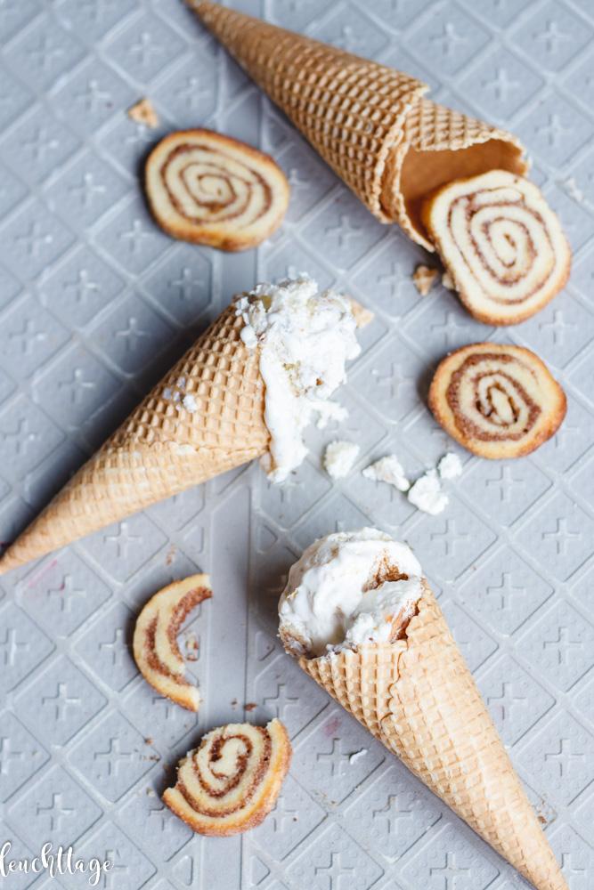 Rezeptbild: Zimtschneckeneis
