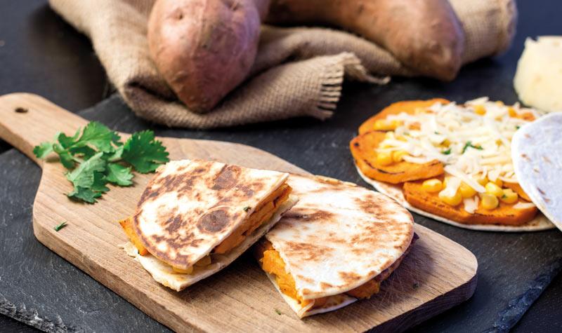 Rezeptbild: Süßkartoffel-Mini-Quesadillas
