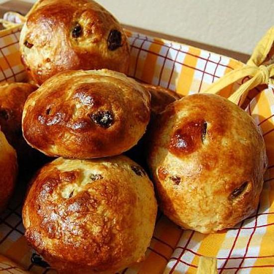 Rezeptbild: Rosinen-Quark-Brötchen