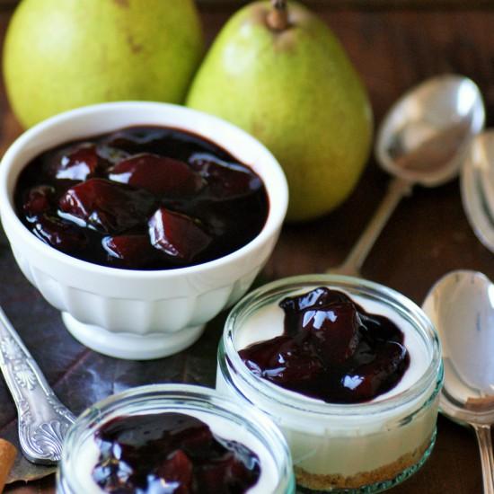 Rezeptbild: Soulfood: Cheesecake mit Gewürzbirnen