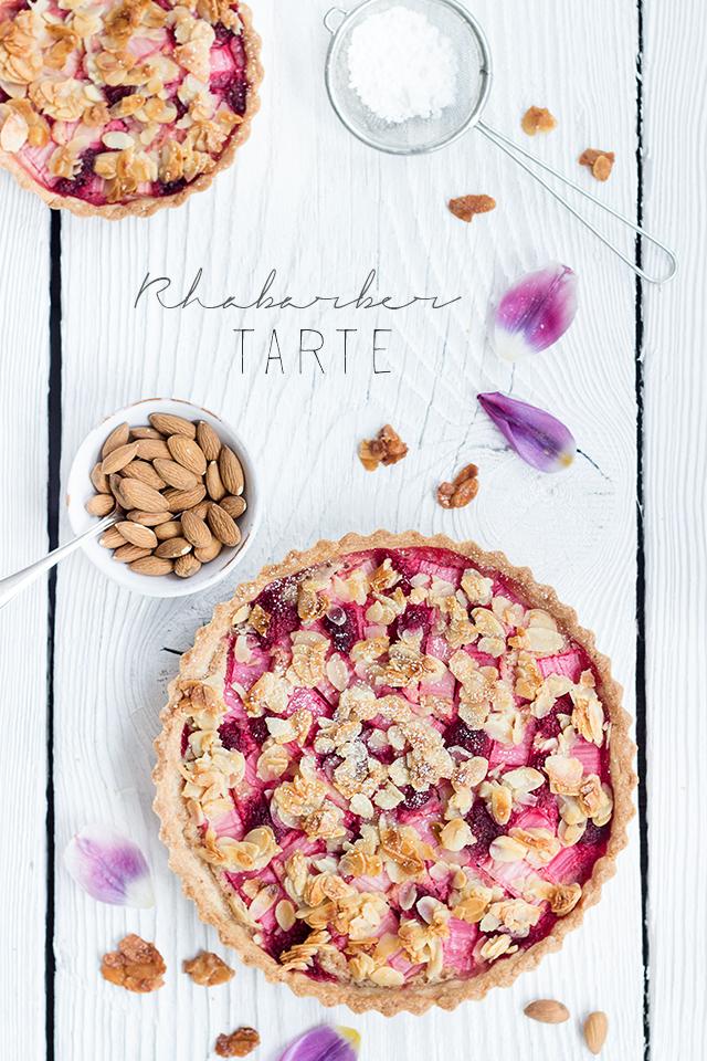 Rezeptbild: Rhabarber-Frangipane-Tarte