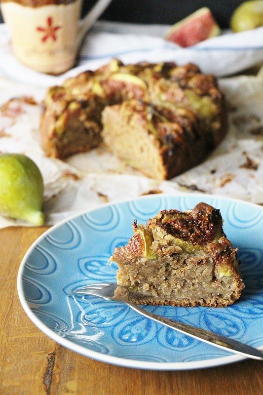 Rezeptbild: Feigenkuchen mit frischen Feigen