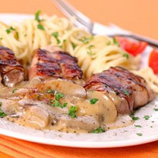 Rezeptbild: Schweinefilet mit Champignon-Rahm-Sauce