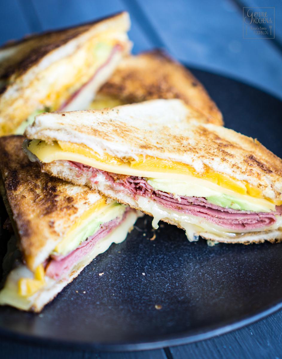 Rezeptbild: Grilled Cheese Sandwich mit Pastrami