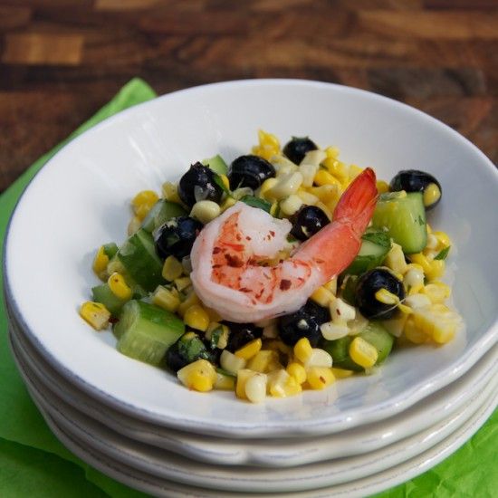 Rezeptbild: Blaubeer-Mais Sommer Salat