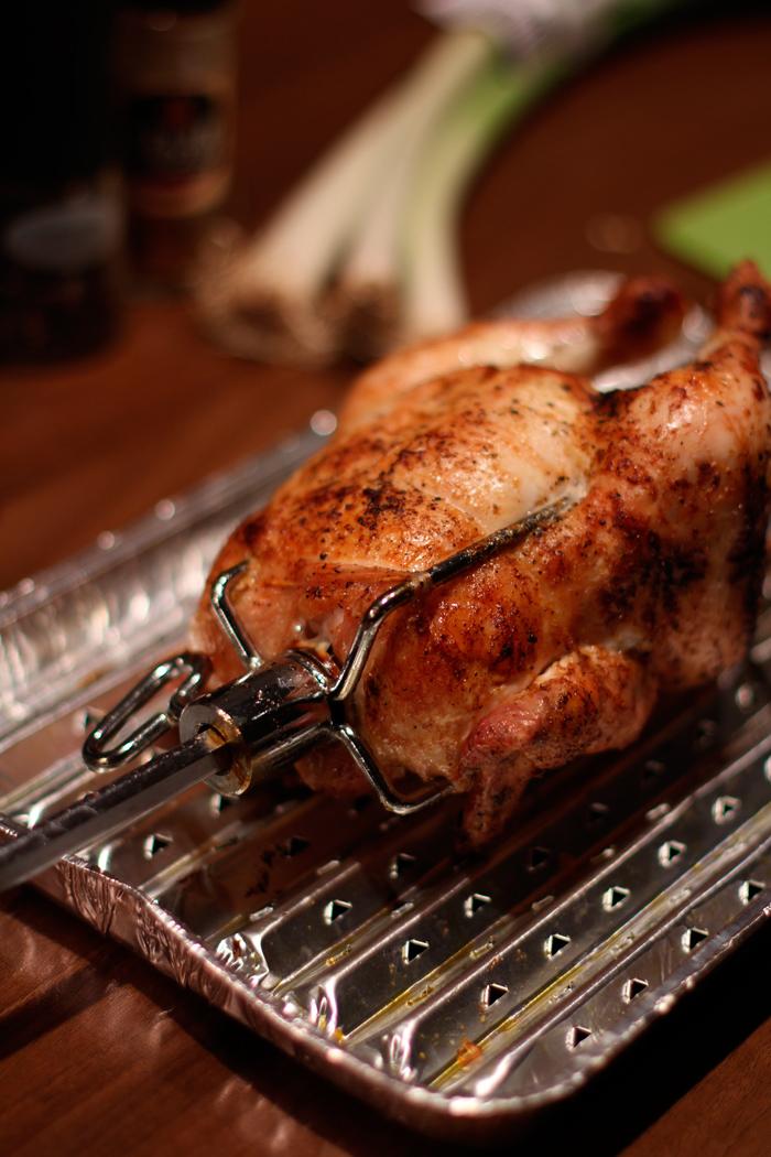 Rezeptbild: Grillhähnchen am Spieß selber machen