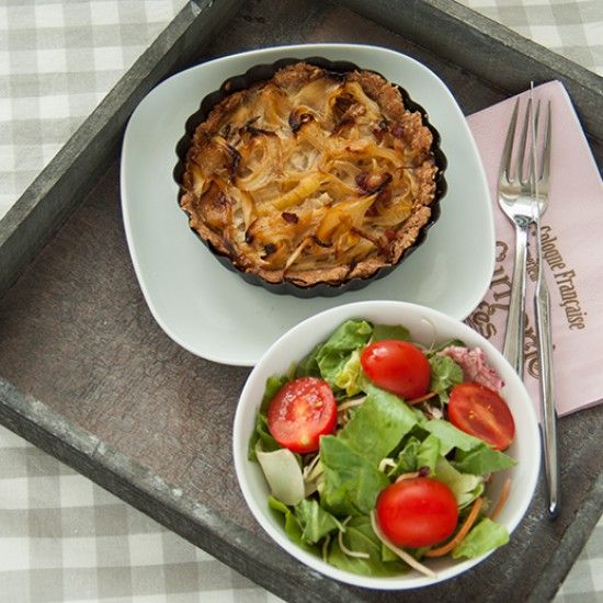 Rezeptbild: Zwiebeltarte- der Herbst beginnt!