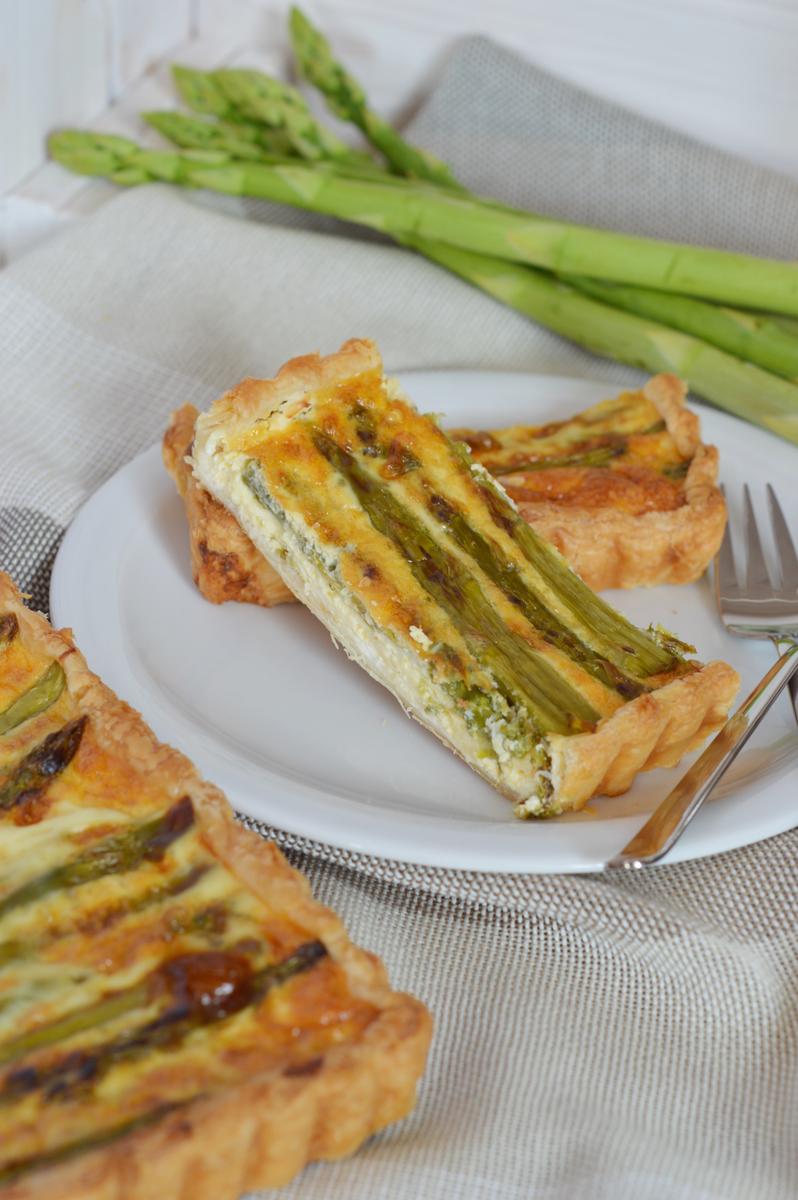 Rezeptbild: Spargel-Frischkäse-Tarte