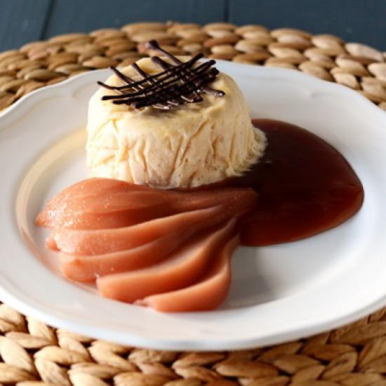 Rezeptbild: Vanille-Zimt-Parfait mit Punschbirnen