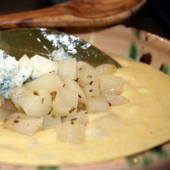 Rezeptbild: Gorgonzola-Polenta & Birne