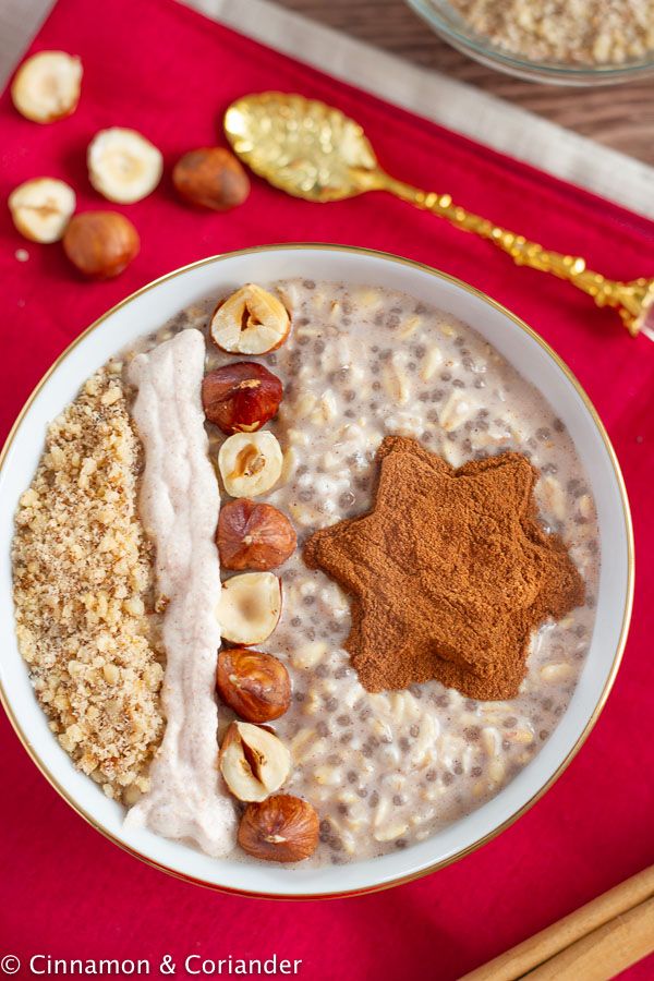 Rezeptbild: Vegane Zimtstern Overnight Oats 