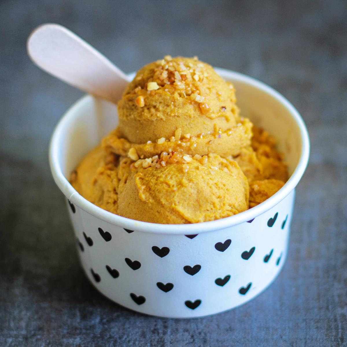 Rezeptbild: Veganes Kürbis-Eis
