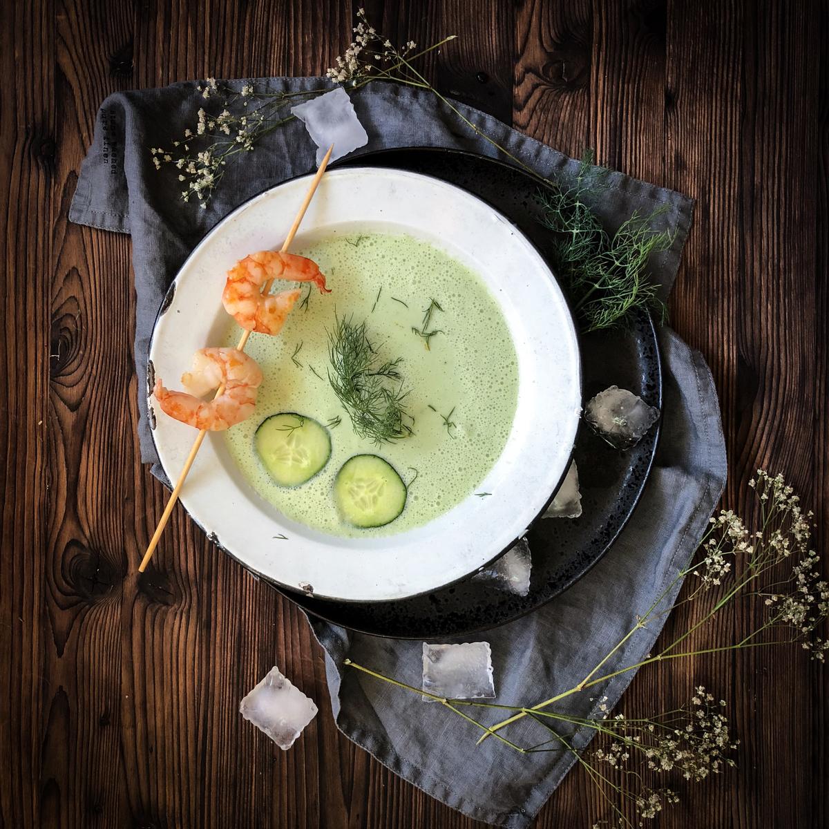 Rezeptbild: Kalte Gurkensuppe